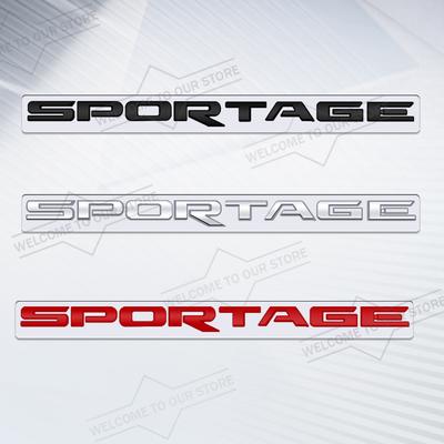 Mqcyf7 Autostyling Body Kofferbak 3D Metaal Voor Sportage Letter Voorzijde Motorkap Badge Stickers Decal Auto Accessoires