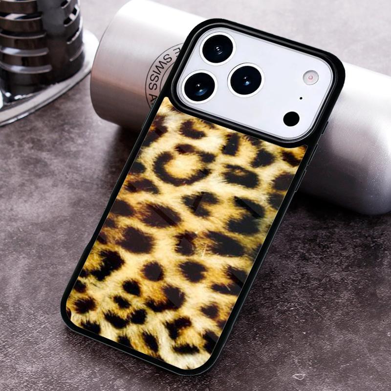 Leopard print Pattern Tiger Phone Case for iPhone 17 16 15 Pro Max Air 14 13 12 11 Plus Shockproof Capa Cover