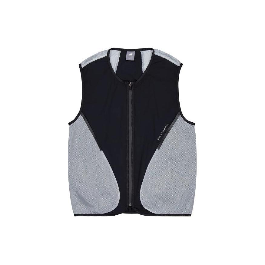 New Balance Vest With Mesh Pocket Asia Sizing Black Unisex NJE25081-BK XL