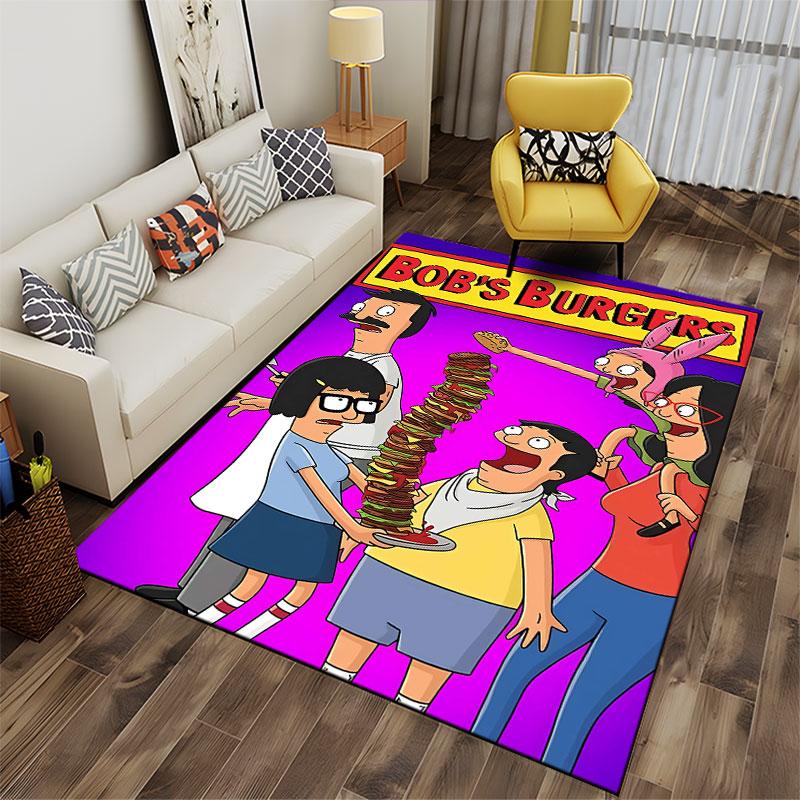 Bob's Burgers Cartoon Carpet Suitable As a Non-slip Mat for the Living Room or Bedroom Sofa