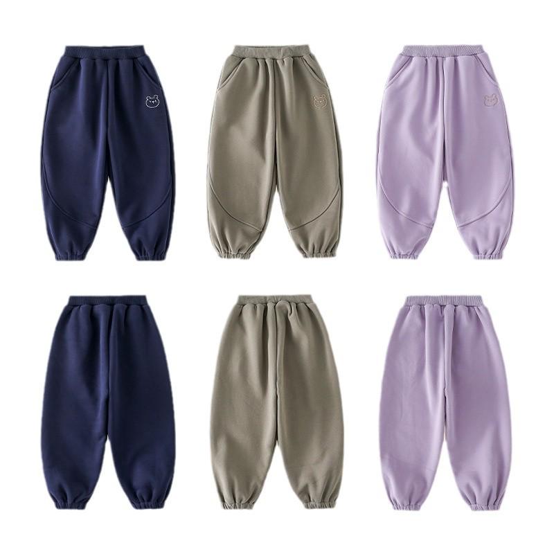 Baumwollhose Kinder Plus Samt Winterhose, Herbst/Winter Sporthose für Jungen und Mädchen