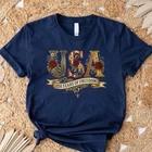 Retro USA 250 Shirt Floral Patriotic Independence Day Celebration Tee L