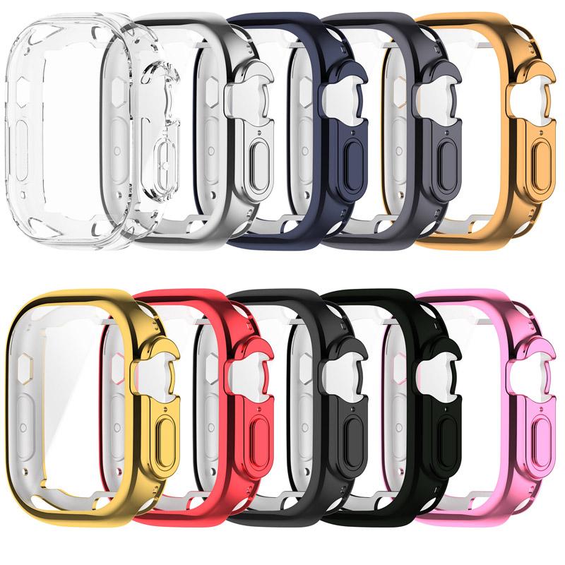 360 Grad Vollschutzhülle Für Apple Watch Ultra 49mm Displayschutzhülle Schutzschale Für iWatch Ultra 49mm TPU Stoßfängerhülle