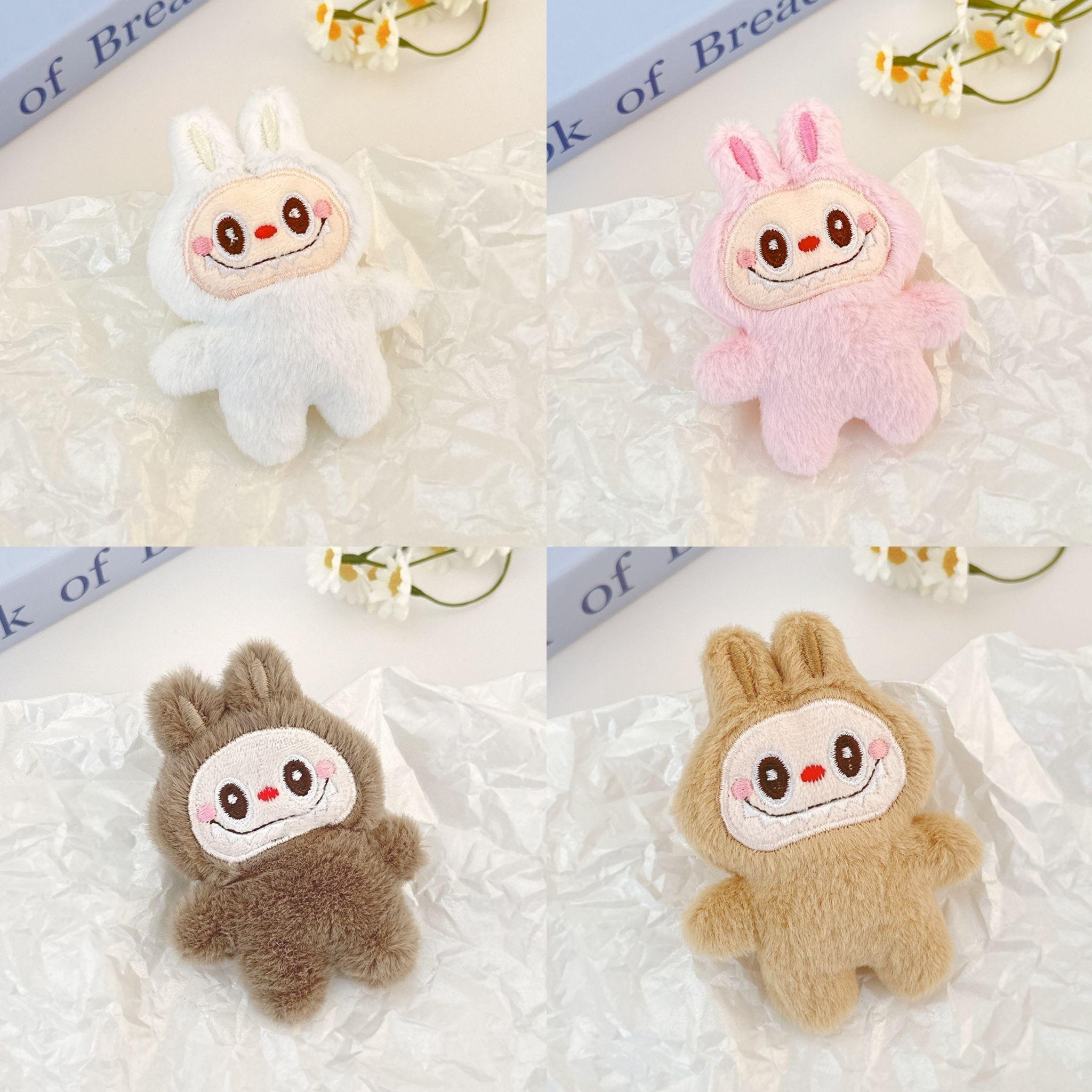 

Плюшевый кулон-кукла Лабубу Милый мультяшный кулон Лабубу Плюшевое украшение Подарок 4pcs