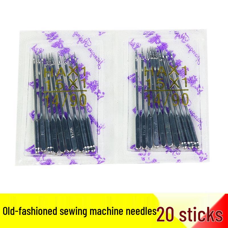 Zestaw części zamiennych do maszyny do szycia w stylu vintage: Płytka ściegowa, bębenek i trzpień napędzane pedałem - Marka Flying Man Butterfly.