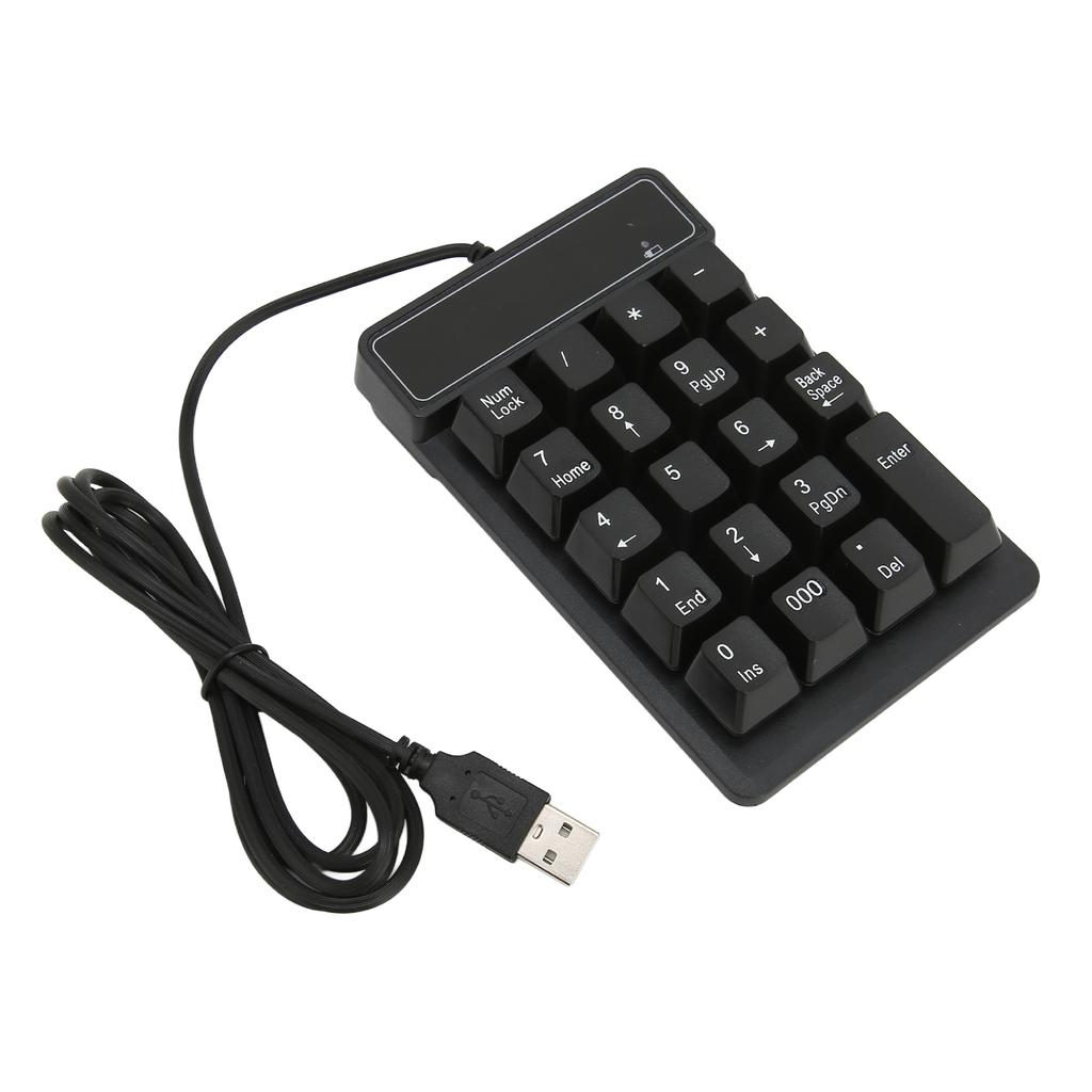 19 Key USB Mechanical Numpad 10 Million Times Key Mini Portable Ergonomic Number Pad for Computer