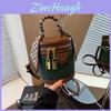 Stylish Handheld Bucket Bag Women's 2023 New Autumn Winter Premium Woven Texture Single Shoulder Crossbody Bag