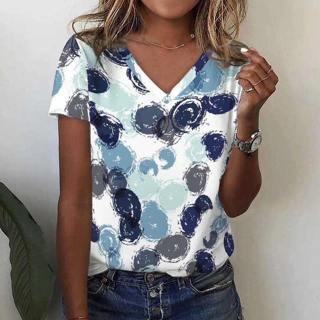 New Women's T-Shirts Funny Stripe Print Top Fashion Simple Pattern T Shirts for Women Summer Leisure Female Clothing Streetwear