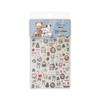 Tomoni Embossed Winter Cute Dog Family Nail Stickers - Children's Creative Christmas Journal Collage.