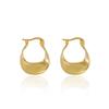 European American French Retro Earrings Women Sense Luxury Cold Personality Geometric Twist Patterns Light Luxury Temperament