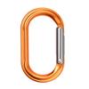 Rock Climbing Carabiner Light Weights Twist Carabiner Hook with Screwgate Spring Snap Keychains Clip Hook Buckle