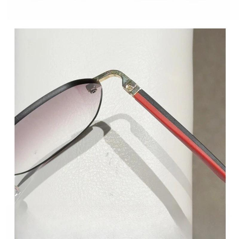 New Fashion Hd Frameless Women'S Reading Glasses Sports Neutral Color Blocked Elastic Legs Anti Blue Light Glasses