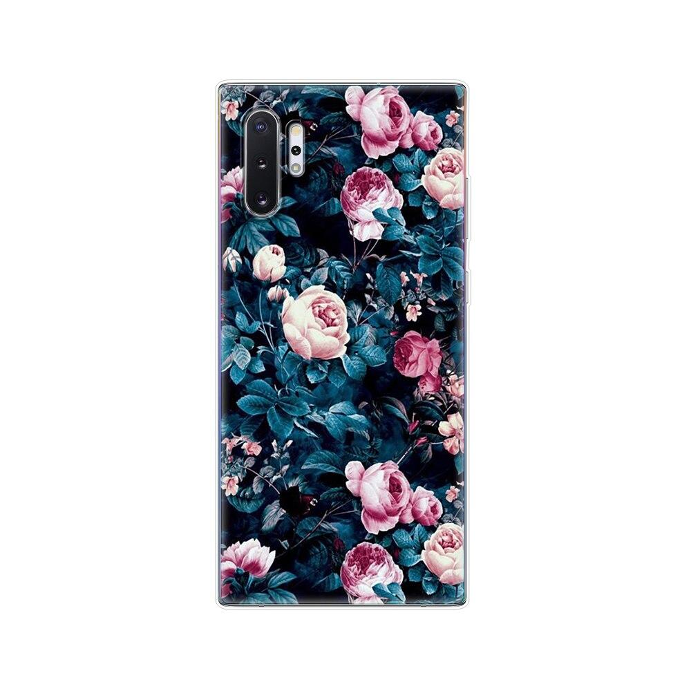 Silikonový kryt na telefon Pro Samsung Galaxy Note 10 Note10 Pouzdro Měkký TPU Zadní kryt Pro Samsung Note 10 plus fundas Coque nárazník