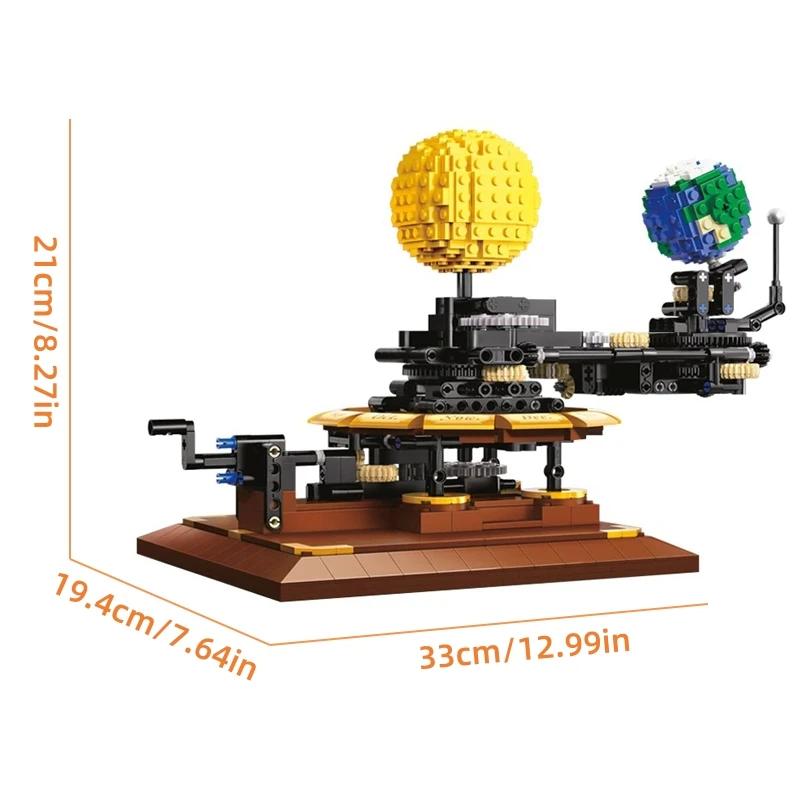 Non-Toxic Technical Building Blocks Model Universe Solar System Moc Construction Kit Educational Toys For Kids Birthday Gift