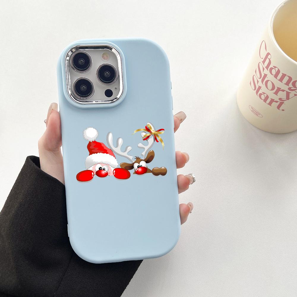 N101 Веселые рождественские художественные мягкие чехлы для телефонов Samsung S24 S23 — фото 18
