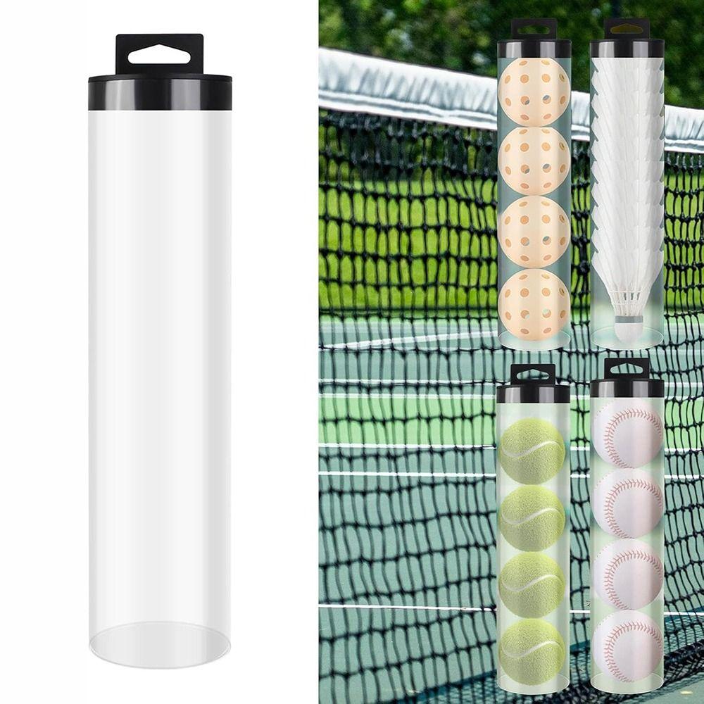 Clear Ball Holder Cylindrical Pickleball Holder Tube  Badminton Baseball Tennis