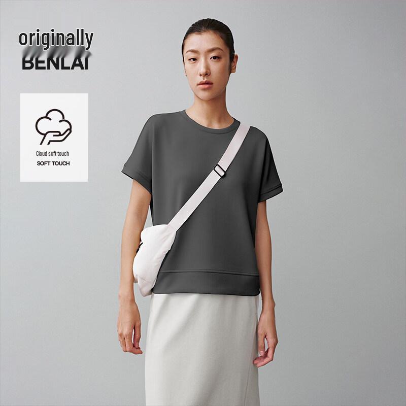 BENLAI Women s Cloud Soft Round Neck T-Shirt BNS450019 S