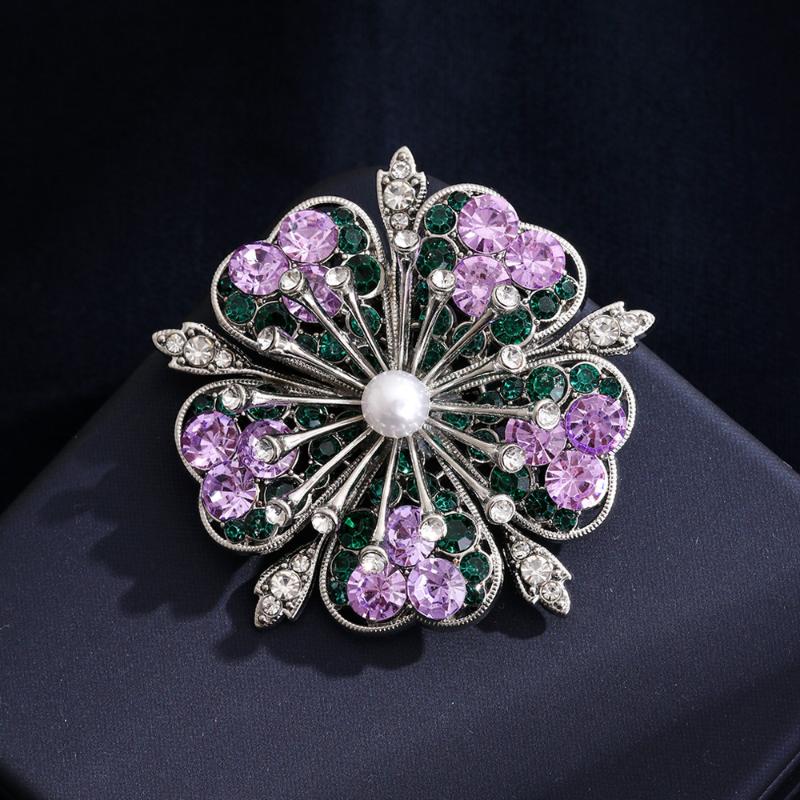Cherry Blossom Flower Brooch Pins Plants Corsage For Women'S Clothes Backpack Decor Gifts