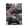 Lil Peep Cool Rapper Deky Super Měkký Samet Pohodlný Dárek Přehoz Plyšová Tenká Přikrývka