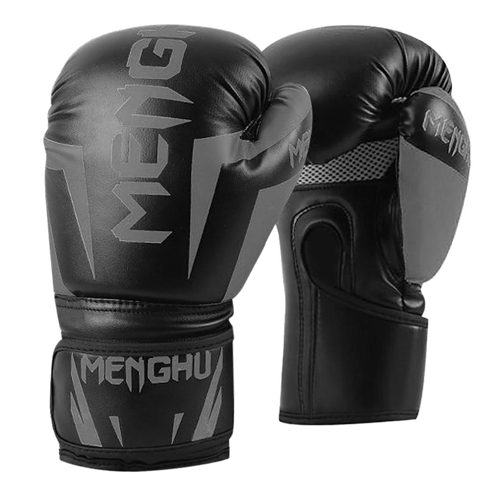 Boxing Gloves Kick Boxing Muay Thai Punching Training Bag Gloves Outdoor Sports Mittens Boxing чёрный
