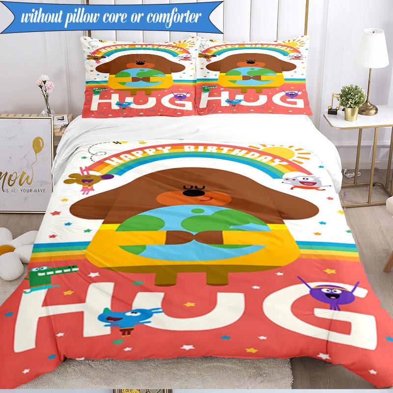 Bee's Rainbow Adventure 3pcs K-pop music group Bedding set,Ideal for Bedroom, Dormitory,Including Duvet Cover And 2pcs Pillowcases,Fan gifts