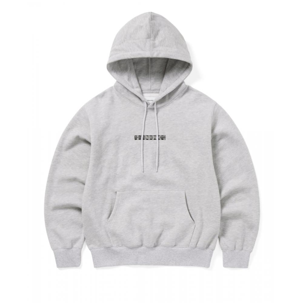 Thisisneverthat Checkerboard Logo Hoodie Heather Grey XL