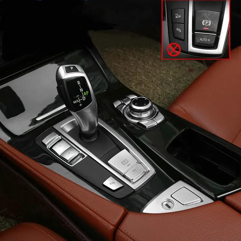 For BMW 5 7 Series X3 X4 F01 F10 F25 F26 Car Styling Gear Shift Panel Multimedia Buttons Handrest Cover Sticker Trim Accessories