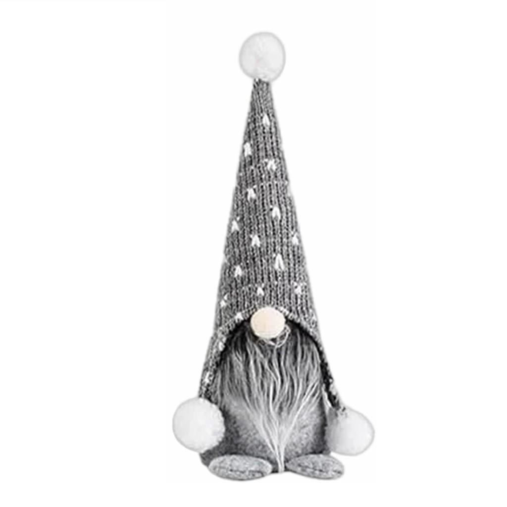 Luminous Gingerbread, No-Face, and Rudolph Christmas Ornament Dolls