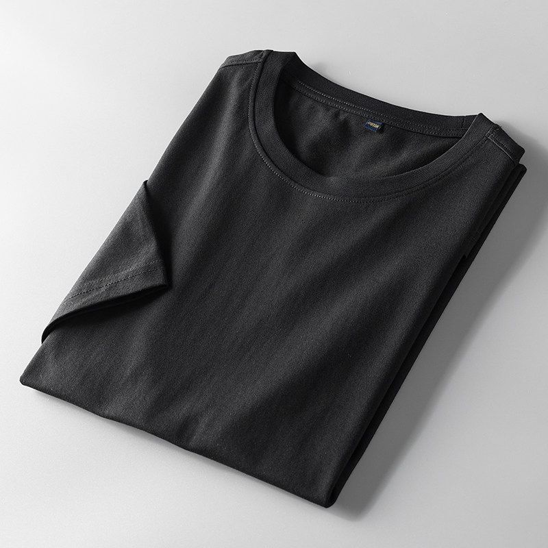 First-Line Big Brand Cut Label T-Shirt Men's Short Sleeve Tail Single Pure Cotton round Neck Export Export Original Single Half Sleeve Tops T-shirt