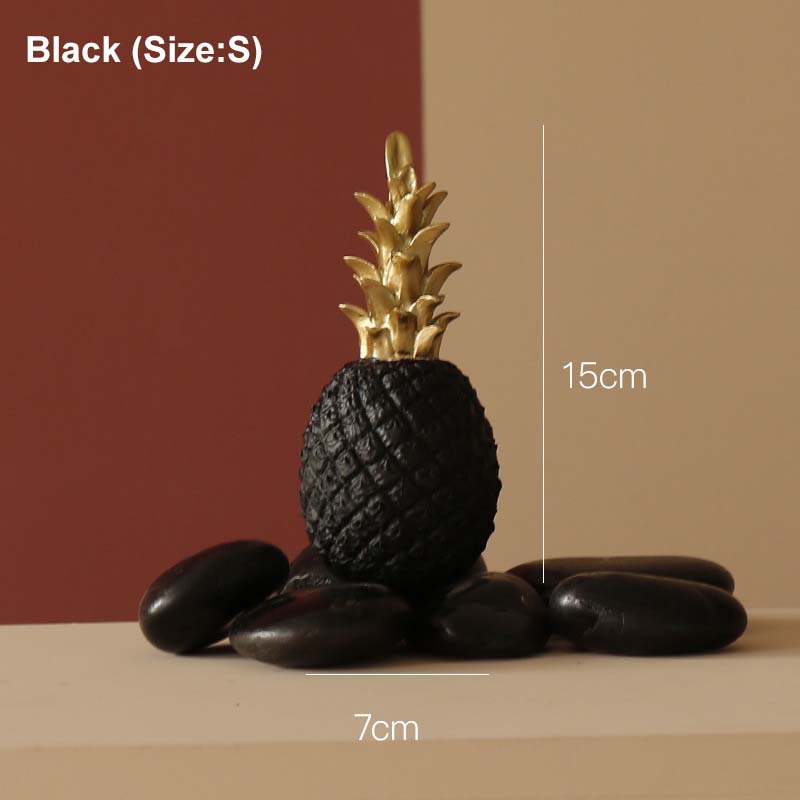 

Nordic Style Resin Gold Pineapple Home Decor Living Room Wine Cabinet Window Display Craft luxurious Table Home Decoration Props