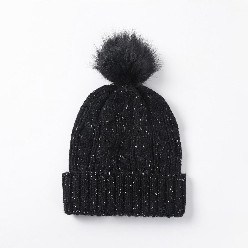 Cozy Wool Pom-Pom Ear Protection Knit Hat for Autumn/Winter