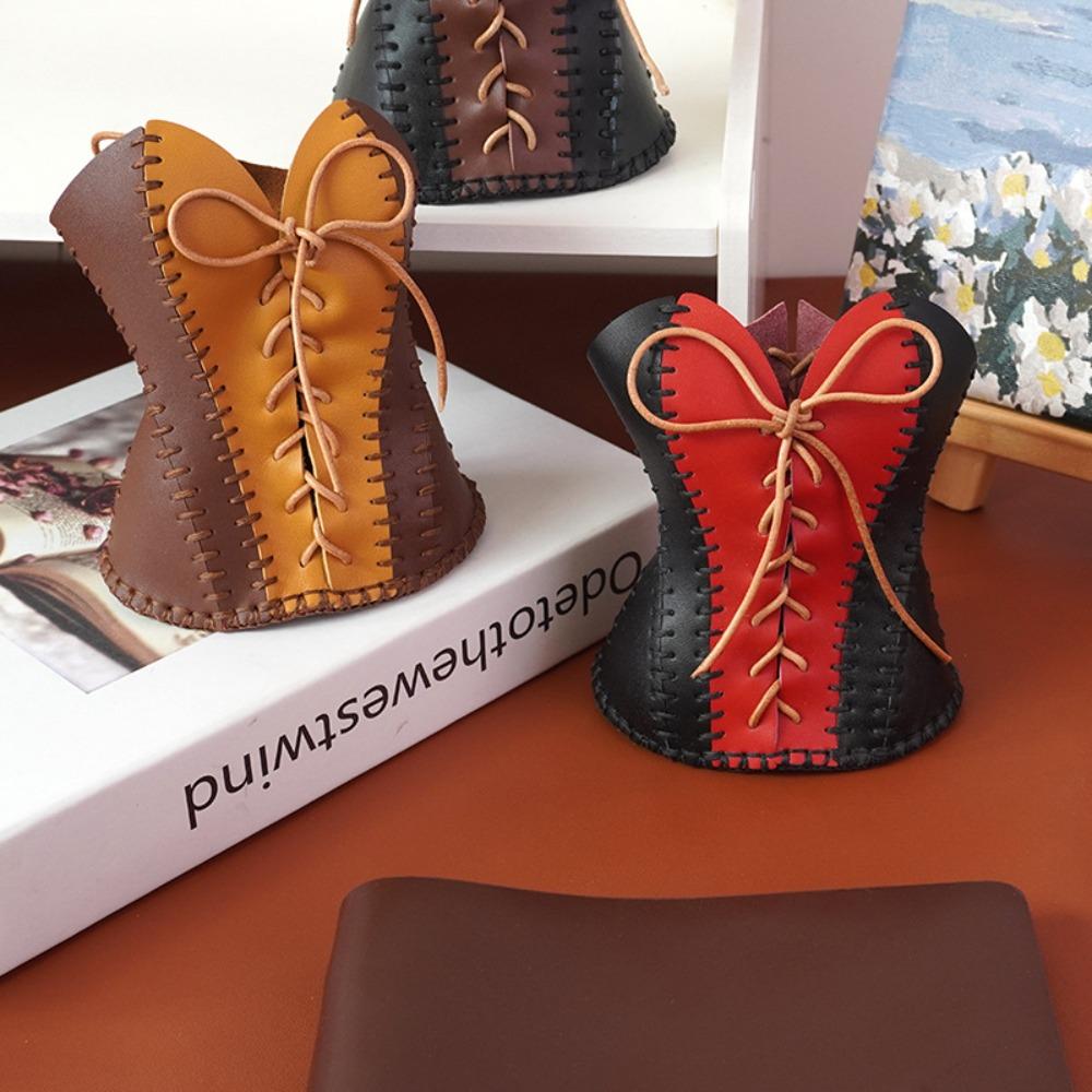 

Комплект материалов, органайзер для канцелярских принадлежностей, ведро для кистей для макияжа из искусственной кожи, новая коробка для хранения, студенческая