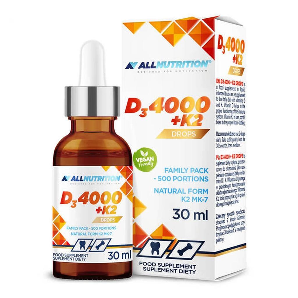 Vit D3 4000 + K2 Drops - 30 ml.