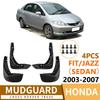 Honda Fit Jazz 2003-2007 Sedan Mudguards for Front and Rear Tires