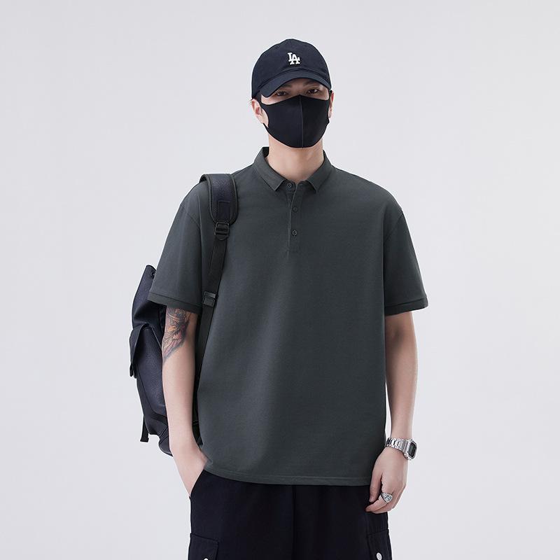 New Summer T-shirt Loose Trendy Lapel Short-sleeved POLO Shirt T-shirt