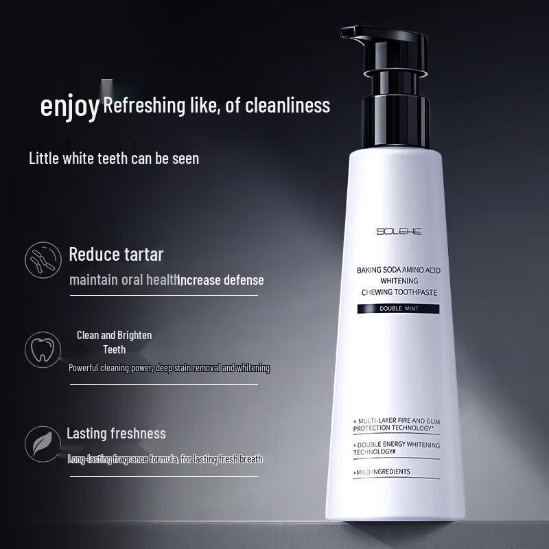 Mint Toothpaste, Toothbrush & Whitening Cleanser Set