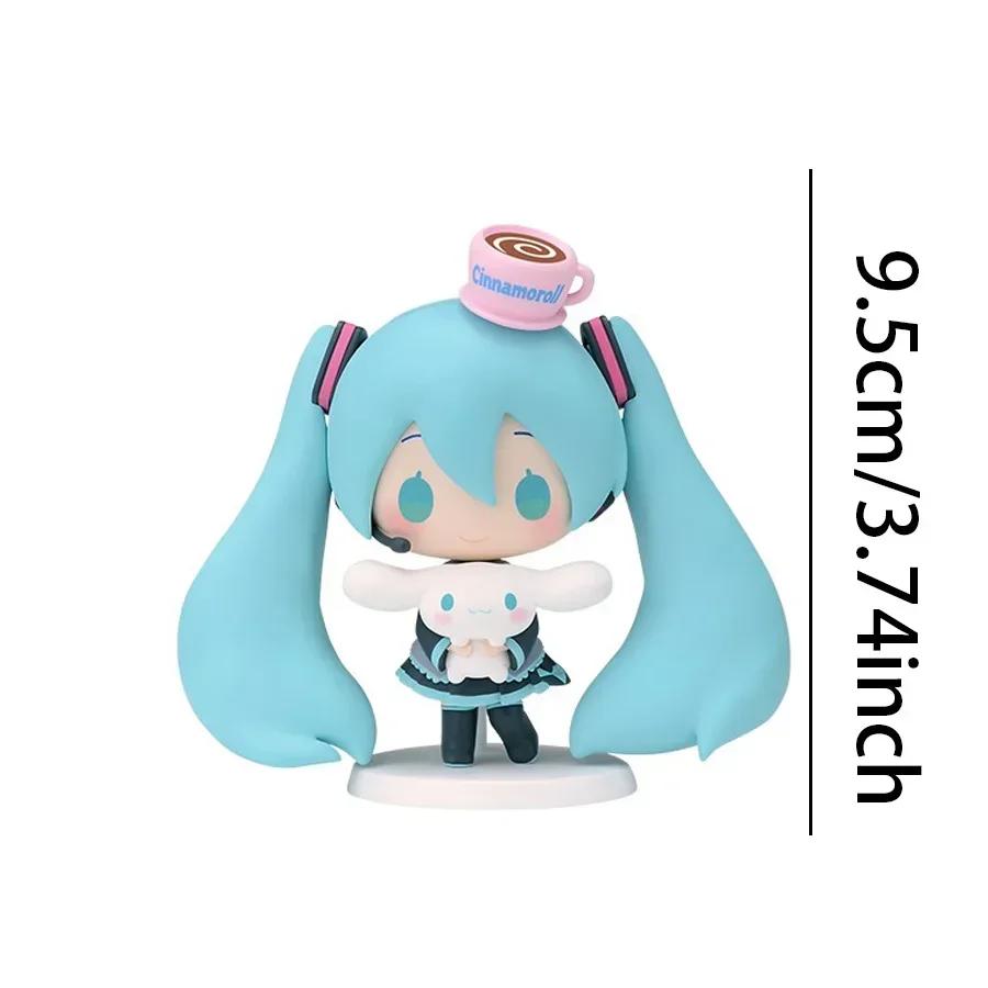 Neu  Auf Lager Hatsune Miku X Cinnamoroll Anime Figur Kawaii Miku Action Figur PVC Erwachsenen Sammlermodell Puppe Spielzeug Geschenke