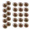 25Pcs/pack Plastic Fishing Dumbbell Eye, 6mm/8mm/10mm Lightweight And Quality Dumbbell Eye For Water Fishing