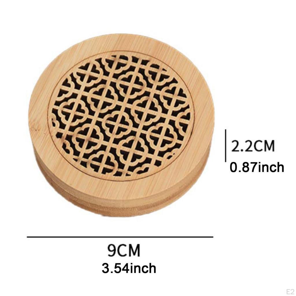 Wood Aroma Burner Box Censer for Home And Hotel Fragrance Diffuser with Lid
