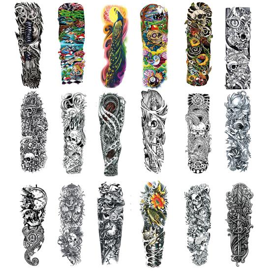 Wasserdichter temporärer, gemischter, cooler Body-Art-Tattoo-Aufkleber