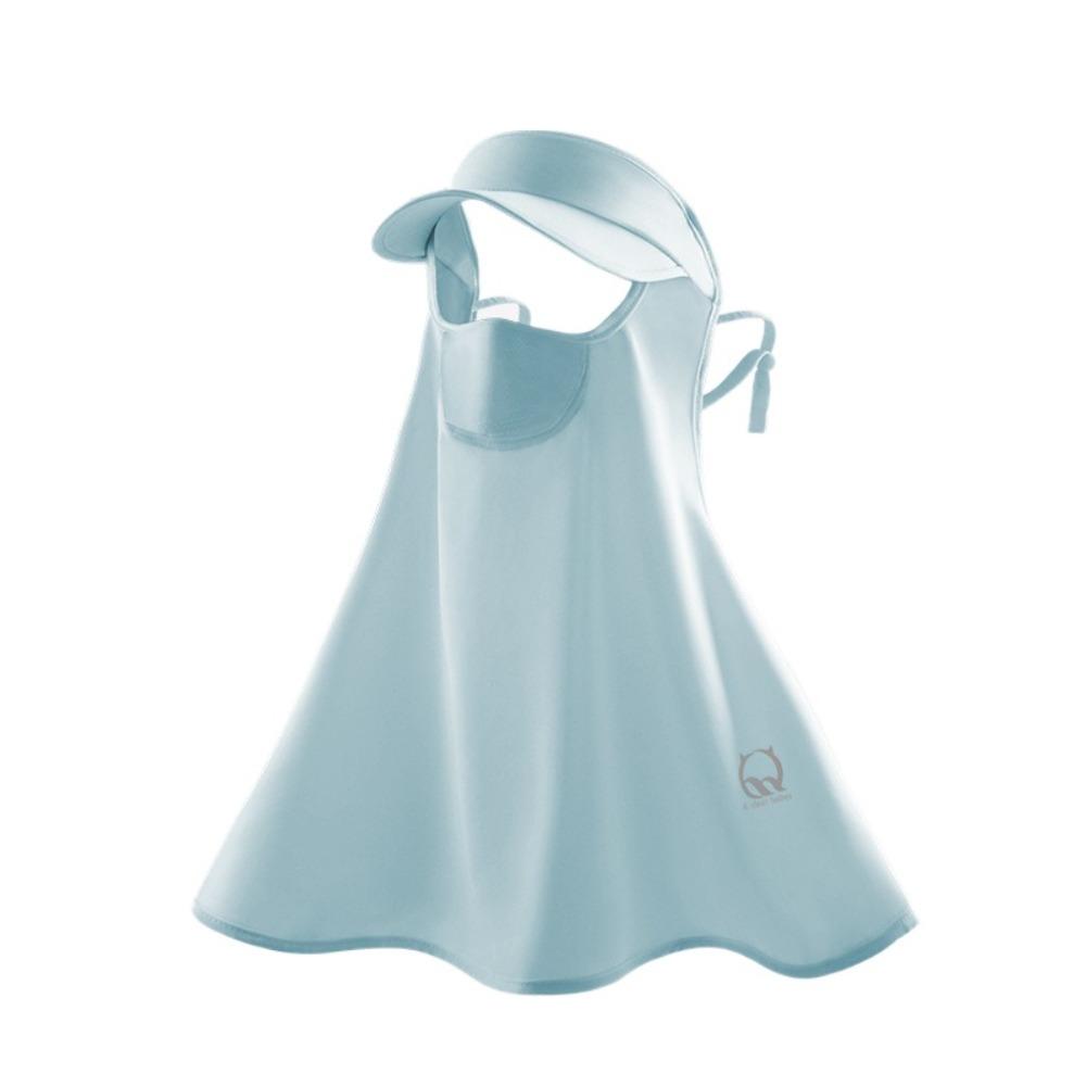 UV Protection Sunscreen Face Cover Solid Color UV Protection Veil Thin Ice Silk Mask  Hiking