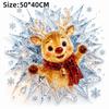Broken Glass Effect Christmas Window Clings 3D Visual Effect Holiday Window Clings  Holiday Season
