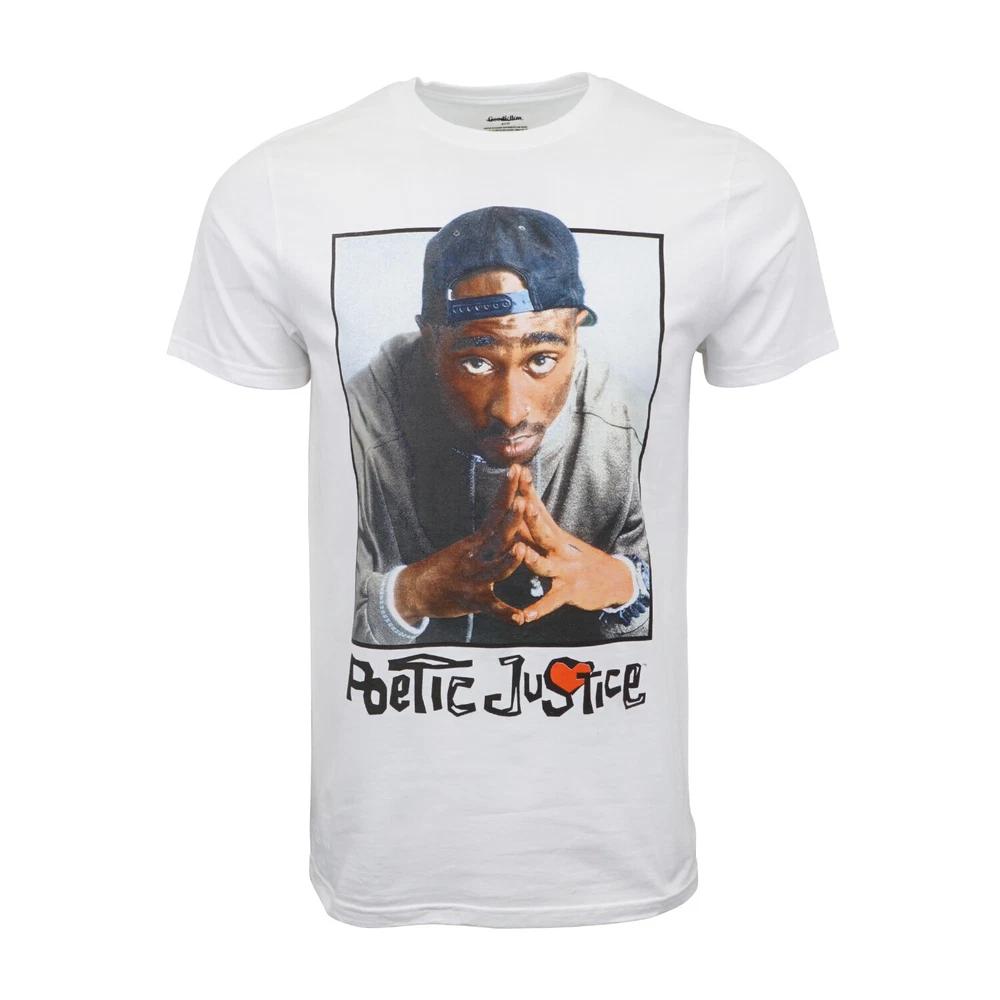 Poetic Justice Tupac White Graphic Photo Tee Official Item S