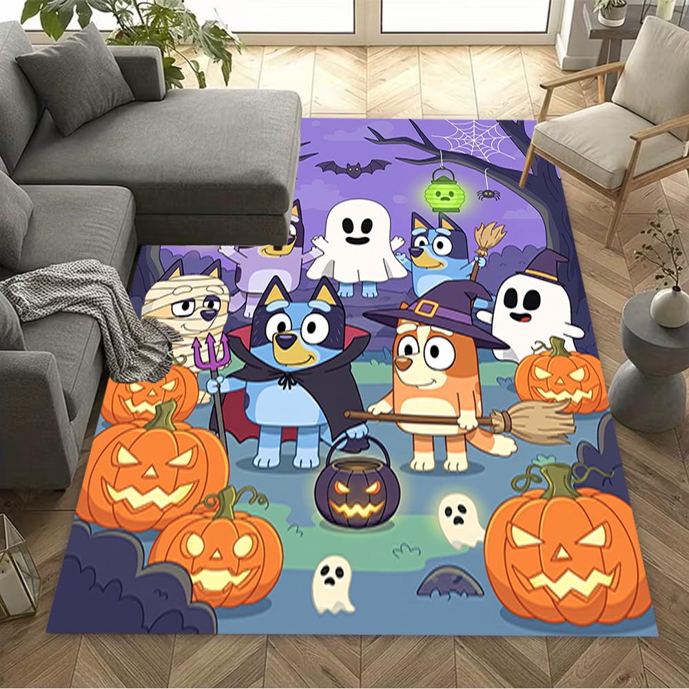 Halloween Fun Parade Carpet Perfect for Balcony Entryway Game Room Foyer Anti-slip Rug Anime Office Decor Perfect Gift for Women/Men