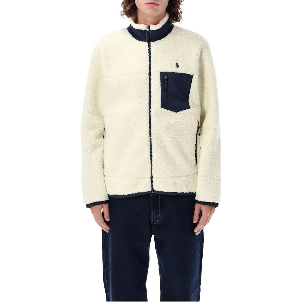 Polo Ralph Lauren Sametový kabát Pánský Krémově bílý 710951701-001