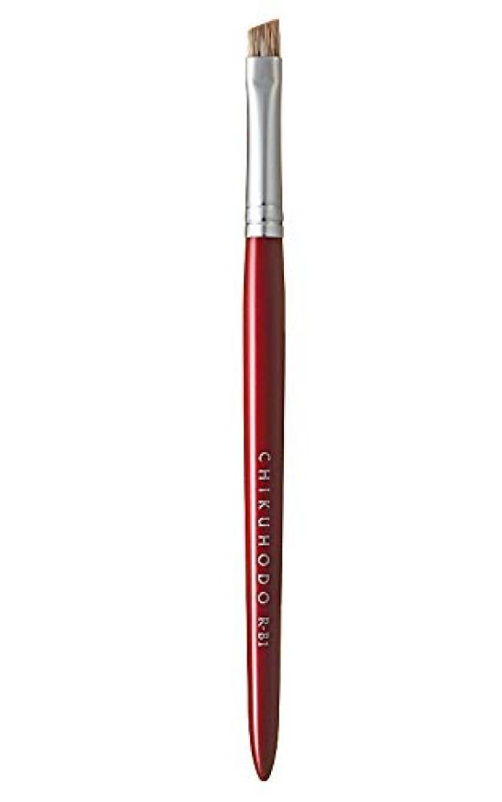 CHIKUHODO Kumano Makeup Brush Chikuhodo Regular Series Eyebrow Brush Water Badger Red Line Makeup Brush (Makeup Brush) RR-B1 (x 1)
