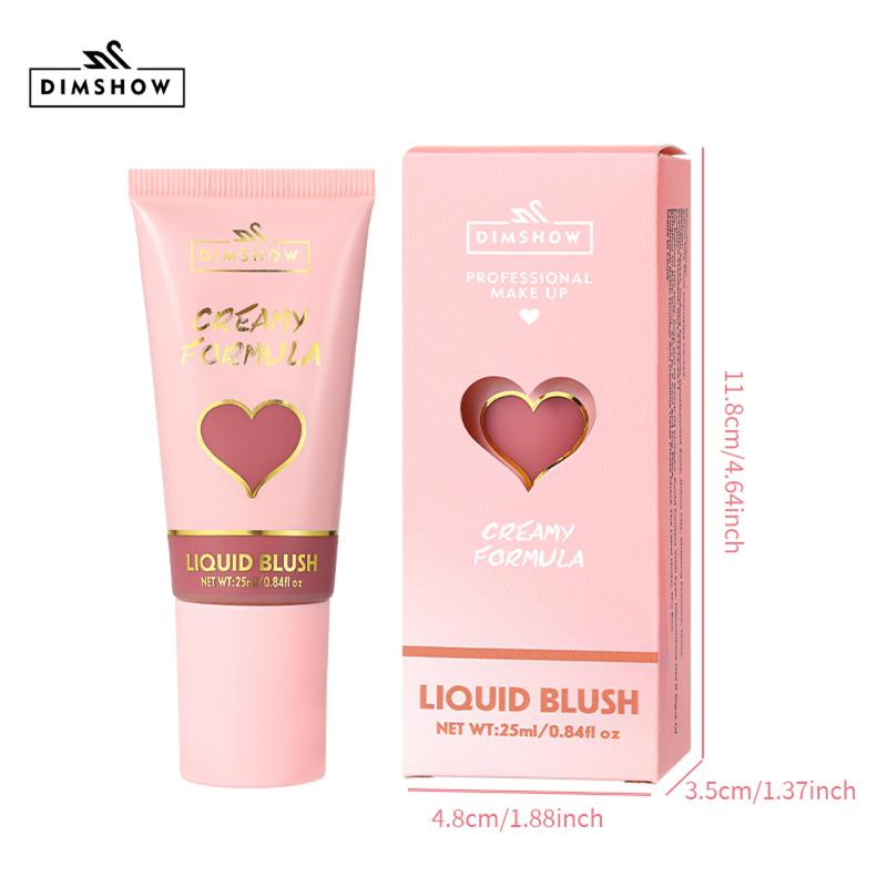Dimshow Velvet Skin Sense Buze și Obraji Cu Cap Mare de Burete Dublă Utilizare Hidratant și Hidratant Blush Ușor de Colorat