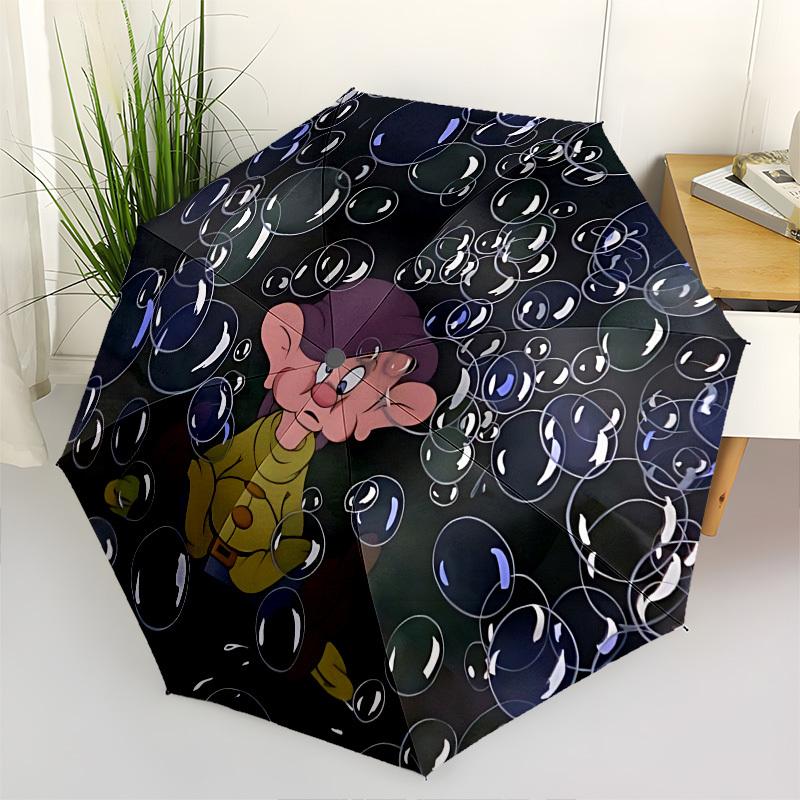 

Bubbles, Dopey Themed Automatic Opening and Closing Umbrella, Brightly Colored 8-rib Portable Umbrella, Suitable for Men and Women, A Perfec