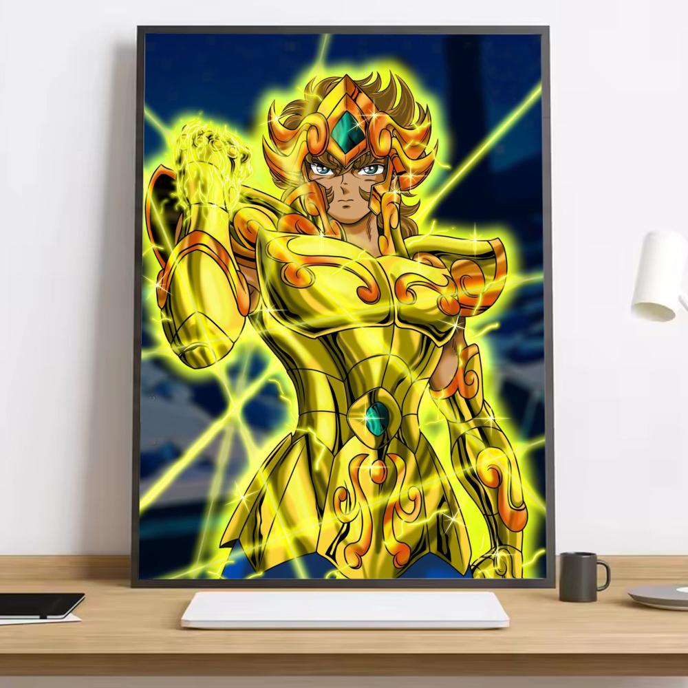 Saint Seiya Classic Anime Painting Calligraphy HD Canvas Poster Living Room Bedroom Bar Aesthetic Decoration