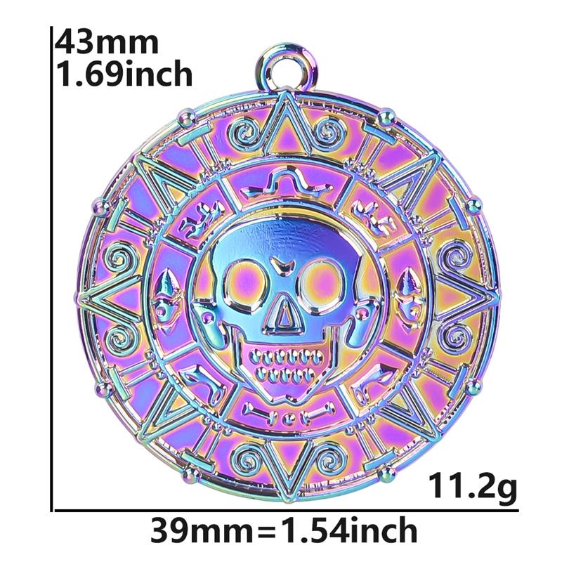 2Pcs Skullsteampunk Charm Rainbow Filigree Hearts Charms For Jewelry Making Bulk Diy Flowers Pendant Turtle Animal Accessories